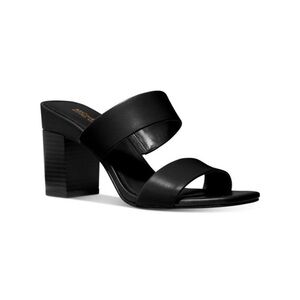 Michael Kors Glenda Block Heel Leather Sandal- size 7.5